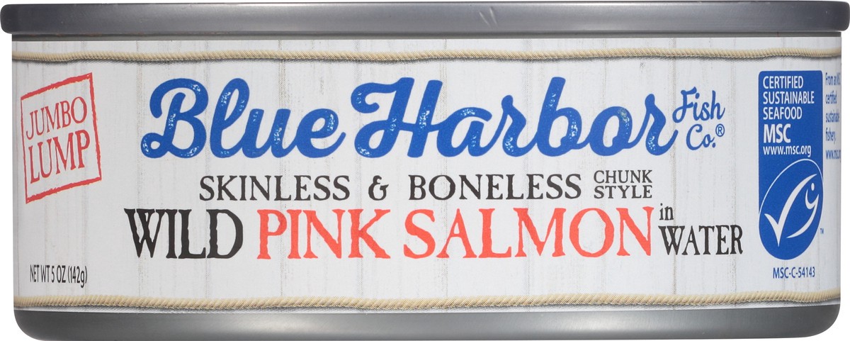 slide 3 of 9, Blue Harbor Fish Co.. Wild Pink Salmon In Water With Sea Salt, 5 oz