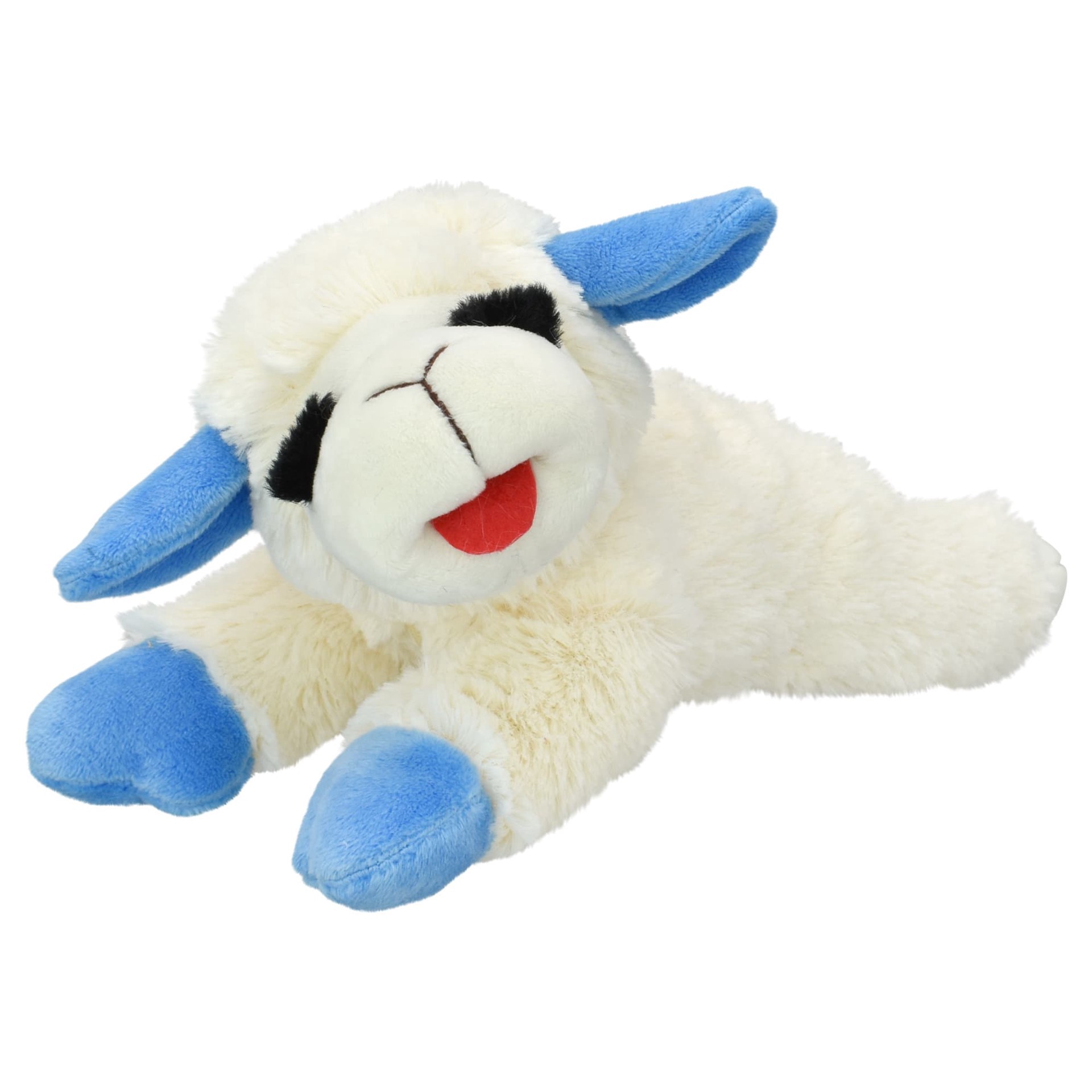 slide 1 of 1, Multipet International Retro Lamb Chop with Neon Blue Ears and Paws for Dogs, 10.5" L, Medium, 10.5 in