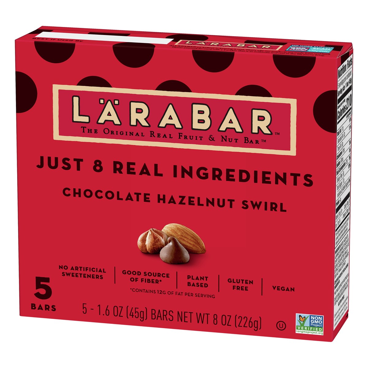 slide 3 of 13, LÄRABAR Chocolate Hazelnut Swirl Fruit & Nut Bar 5 ea, 5 ct