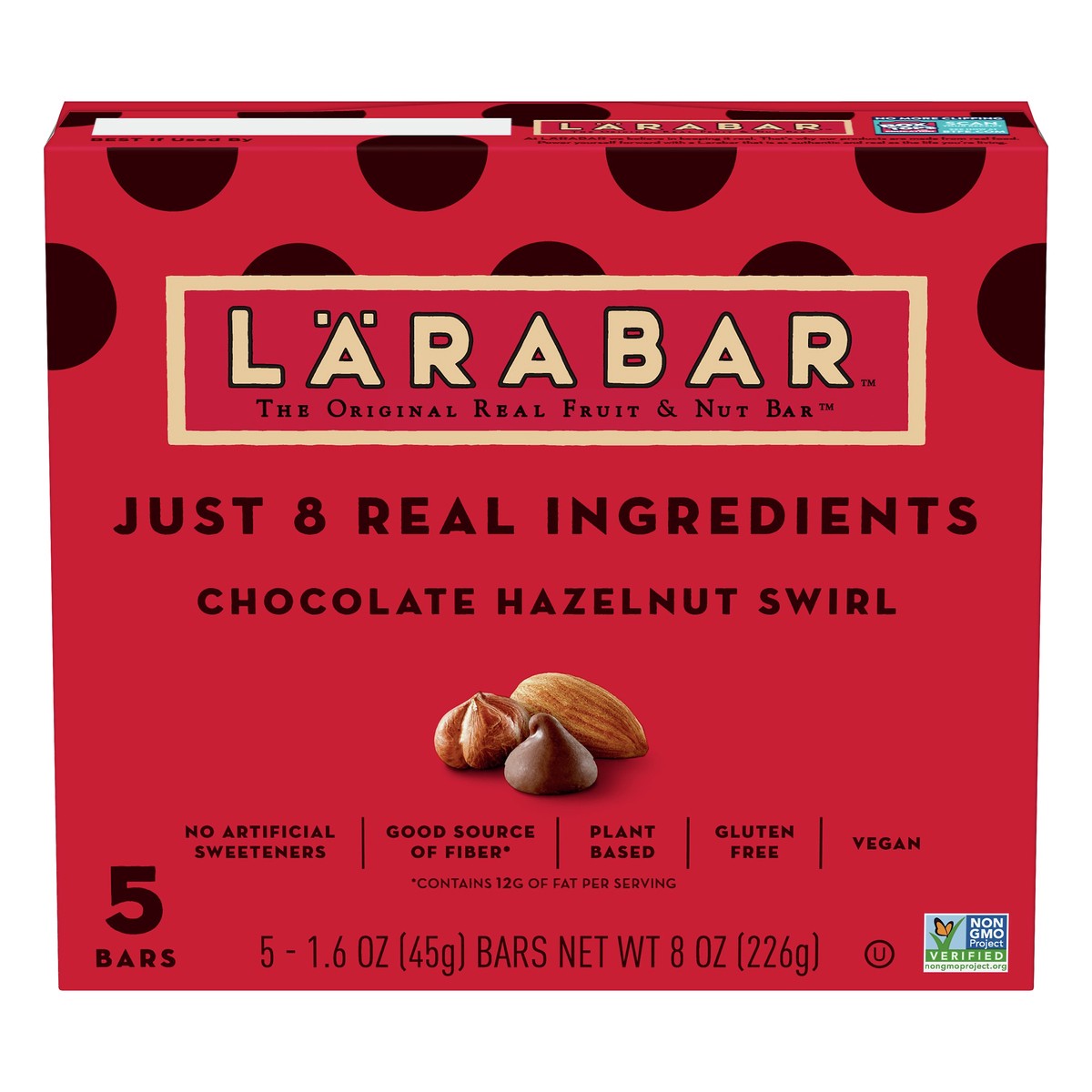 slide 11 of 13, LÄRABAR Chocolate Hazelnut Swirl Fruit & Nut Bar 5 ea, 5 ct