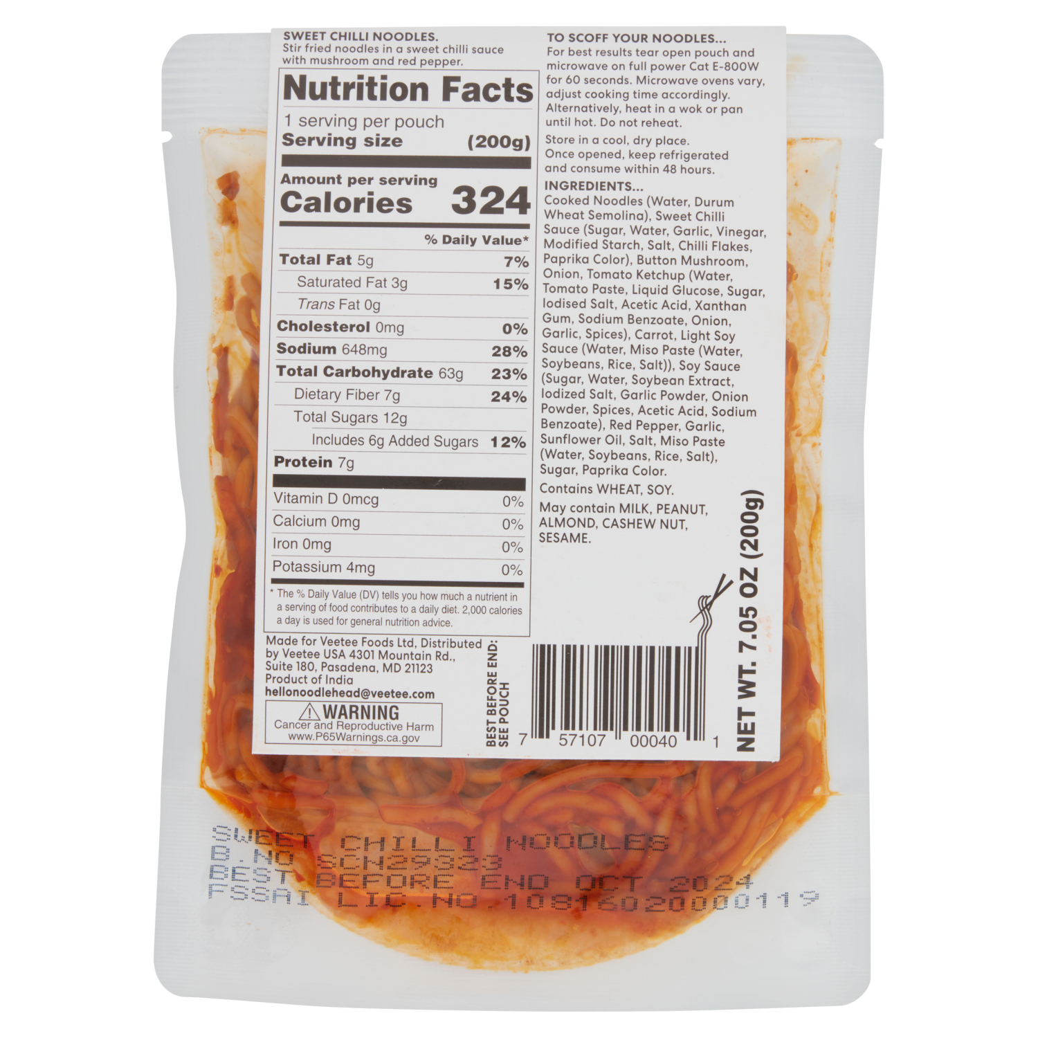 slide 2 of 2, Noodle Head Stir Fried Sweet Chili Noodles 7.05 oz, 7.05 oz