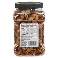 slide 3 of 5, Meijer Deluxe Unsalted Mixed Roasted Nuts, 27 oz