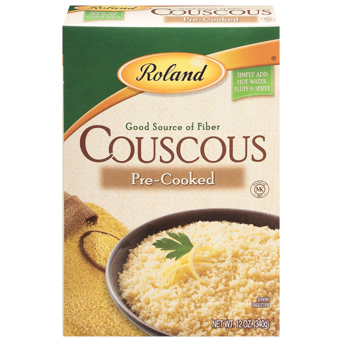 slide 9 of 13, Roland Pre-Cooked Couscous 12 oz, 12 oz