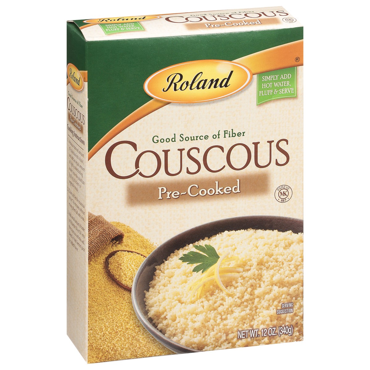 slide 12 of 13, Roland Pre-Cooked Couscous 12 oz, 12 oz