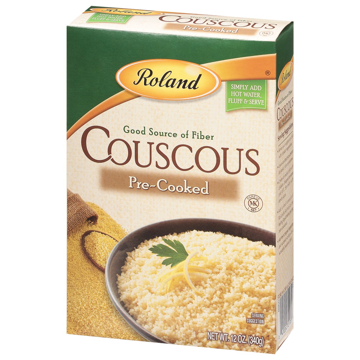 slide 3 of 13, Roland Pre-Cooked Couscous 12 oz, 12 oz