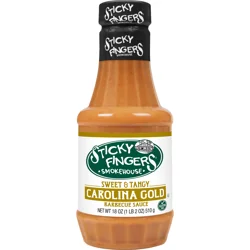 Sticky Fingers Smokehouse Sweet & Tangy Carolina Gold Barbecue Sauce 18 oz