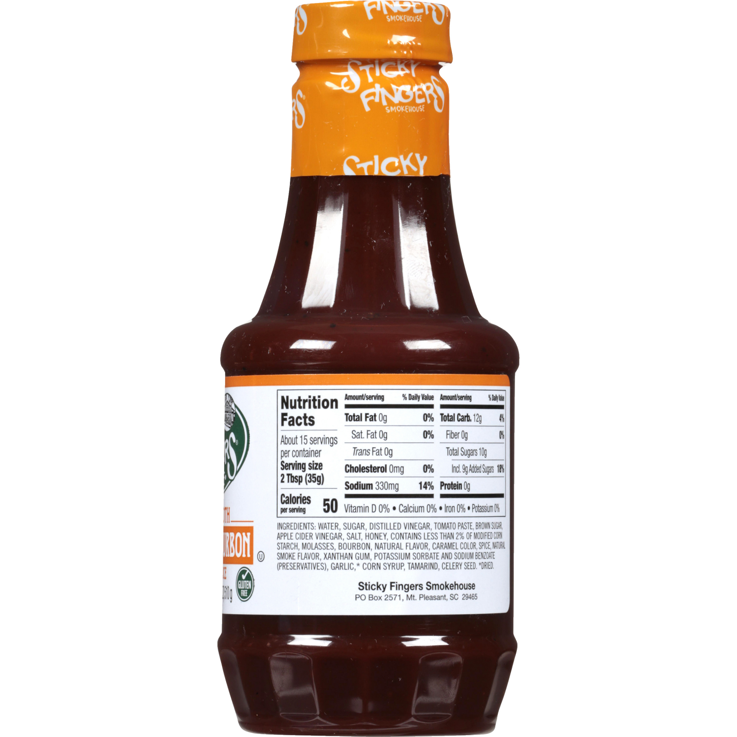 slide 3 of 3, Sticky Fingers Smokehouse Sweet & Smooth Kentucky Bourbon Barbecue Sauce 18 oz, 18 oz