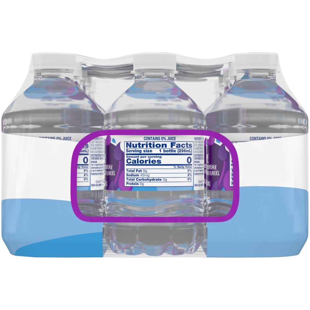 slide 3 of 3, Kroger Grape Flavored Water - 15 ct; 10 fl oz, 15 ct; 10 fl oz