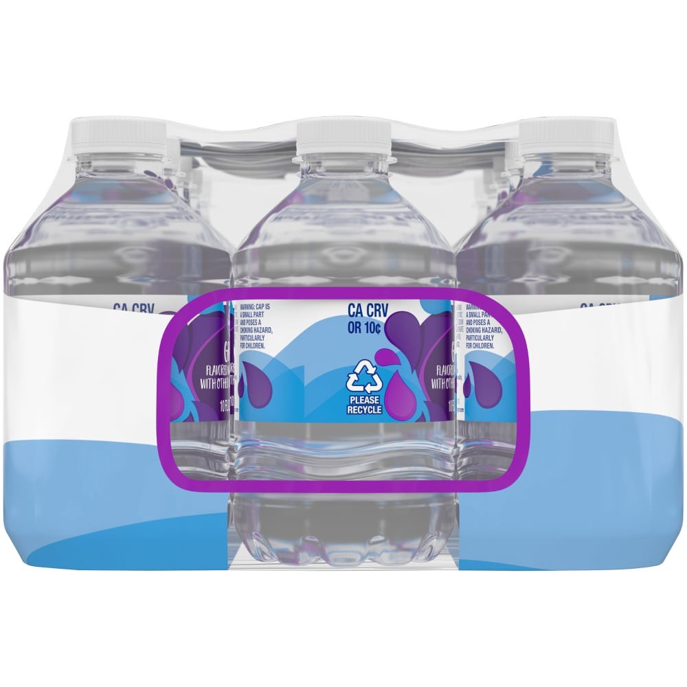 slide 1 of 3, Kroger Grape Flavored Water - 15 ct; 10 fl oz, 15 ct; 10 fl oz