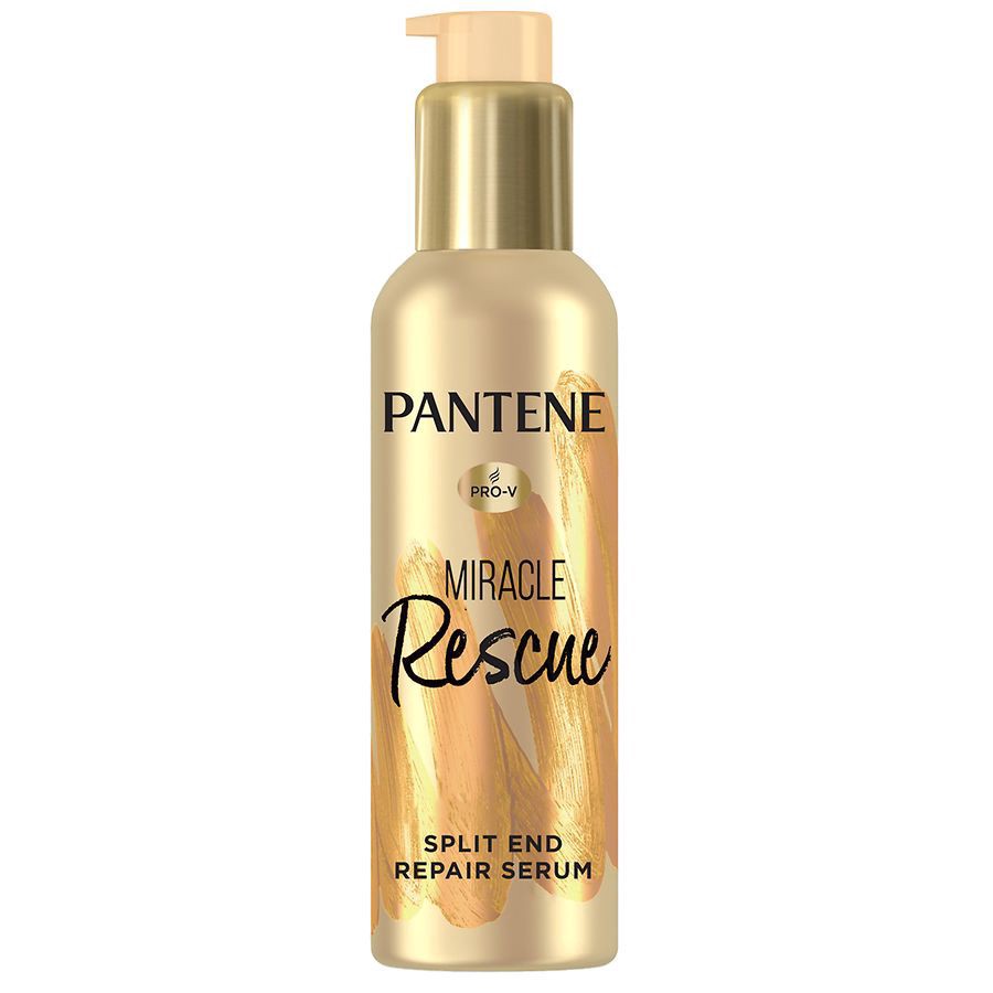 slide 1 of 4, Pantene Hair Serum, Split Ends Hair Treatment, for Frizzy and Damaged Hair No scent, 3.2 fl oz