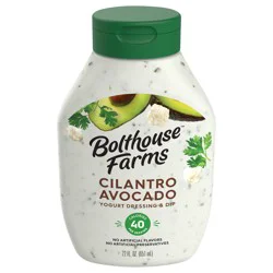 Bolthouse Farms Family Size Cilantro Avocado Yogurt Dressing & Dip 22 fl oz Bottle