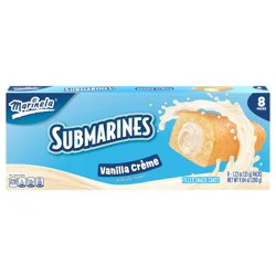 Marinela Submarines Vanilla Crème Filled Cakes, 8 packs, 9.84 oz