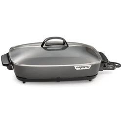 Presto 16 inch Electric Slimline Skillet with glass cover
