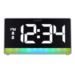LA CROSSE Digital Alarm Clock - Color Shift Light