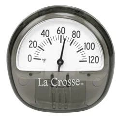 LA CROSSE Gray Indoor Outdoor Mini Temperature Gauge With Magnet