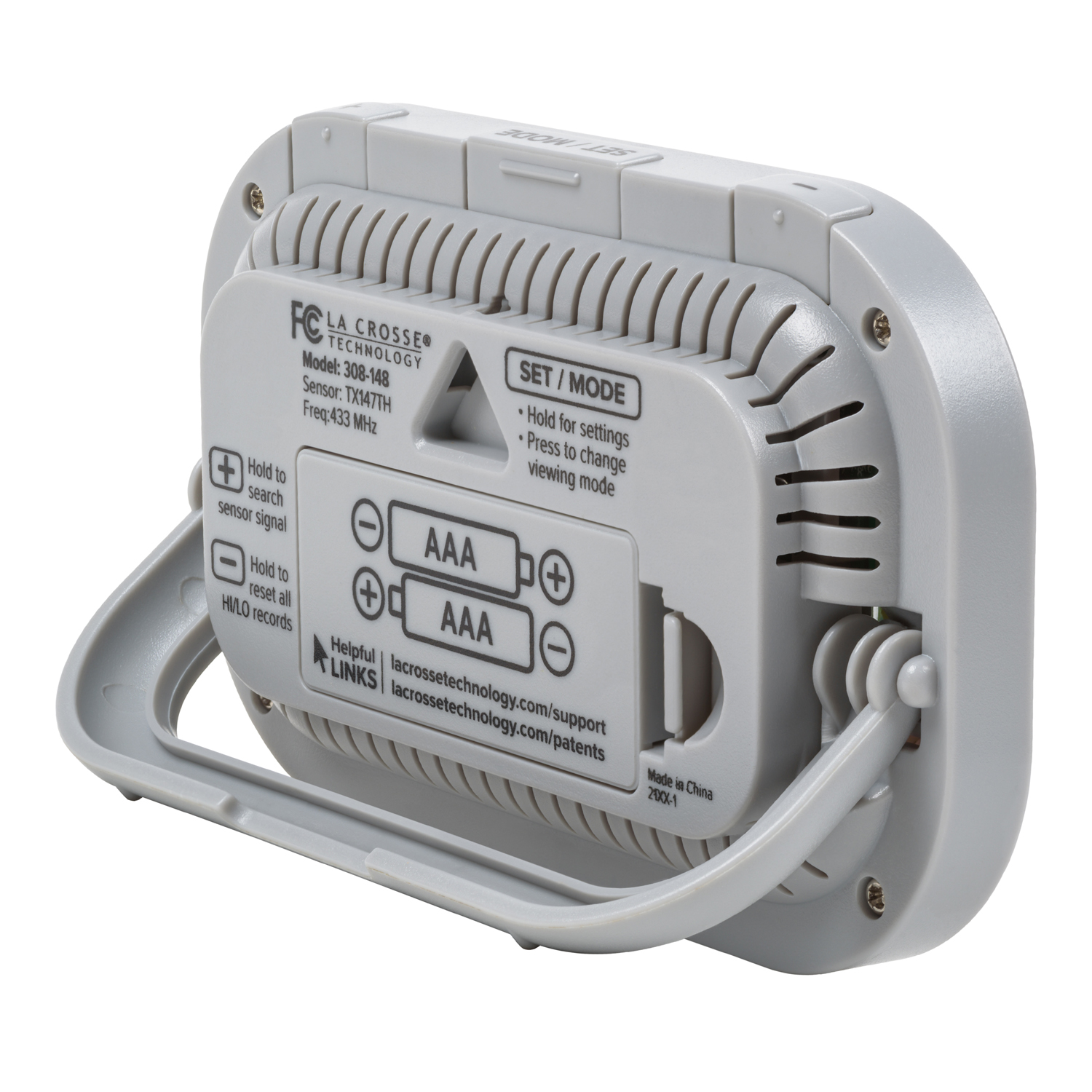 slide 2 of 6, Wireless Temperature Station with Tri-Color LCD, 1 ct