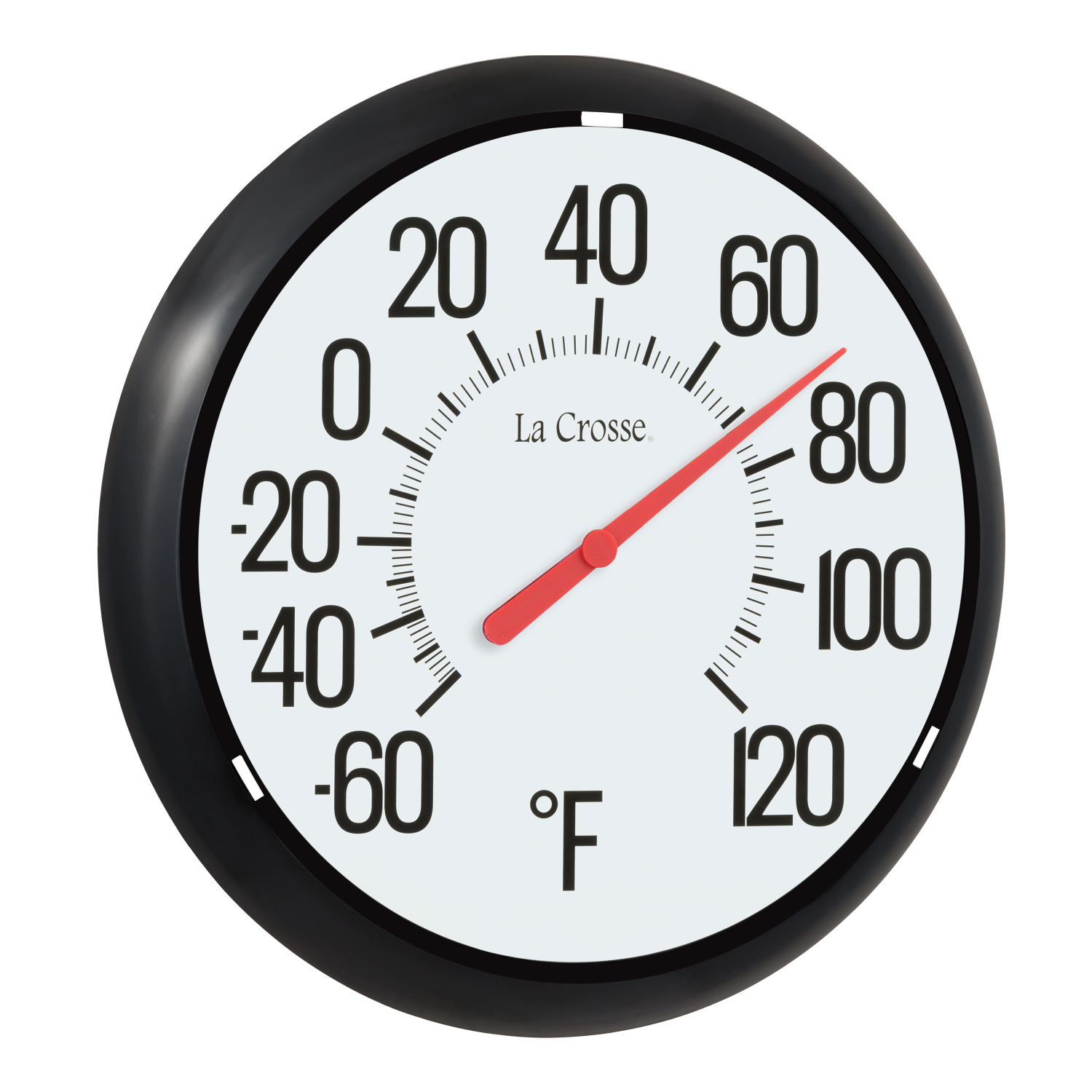 slide 3 of 4, 13.25" Analog Thermometer - Black, 1 ct