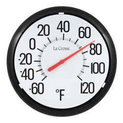 13.25" Analog Thermometer - Black