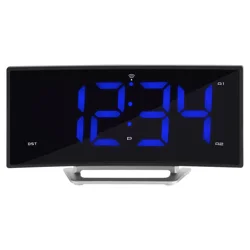 La Crosse Atomic Curved LED Alarm Clock