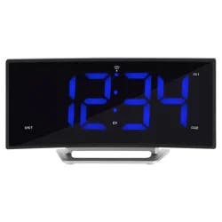 La Crosse Atomic Curved LED Alarm Clock