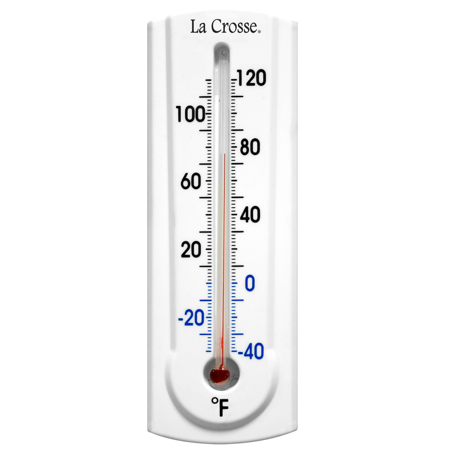 slide 1 of 2, La Crosse 6.5" Traditional Thermometer with Key Holder - 204-107, 6.5 ft
