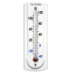 La Crosse 6.5" Traditional Thermometer with Key Holder - 204-107