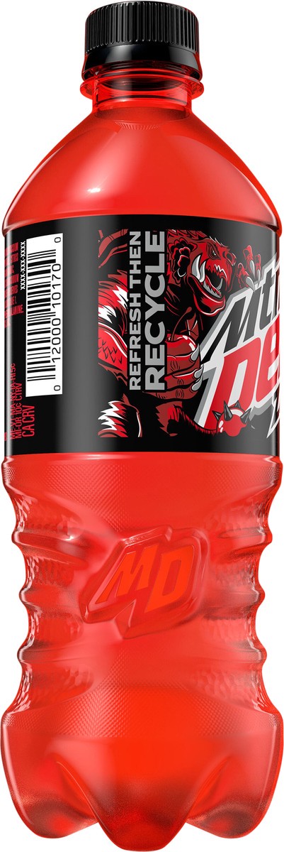 slide 2 of 5, Mountain Dew Zero Sugar Dew Soda Code Red With A Rush Of Cherry - 20 fl oz, 20 fl oz