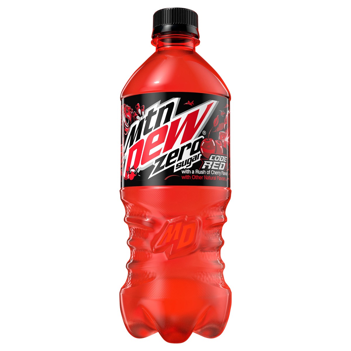 slide 1 of 5, Mountain Dew Zero Sugar Dew Soda Code Red With A Rush Of Cherry - 20 fl oz, 20 fl oz