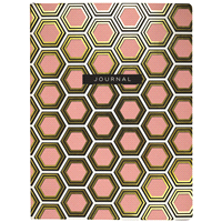 slide 2 of 5, Top Flight Hexagon Soft Cover Journal - Assorted, 1 ct