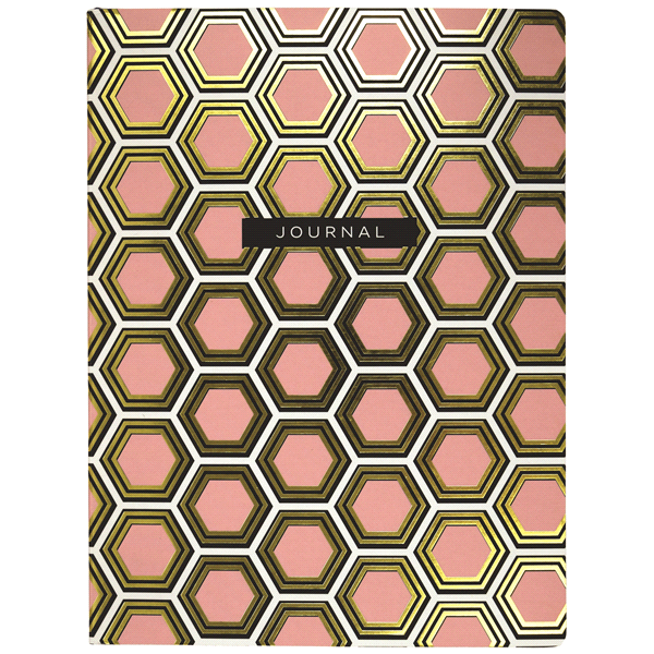 slide 4 of 5, Top Flight Hexagon Soft Cover Journal - Assorted, 1 ct