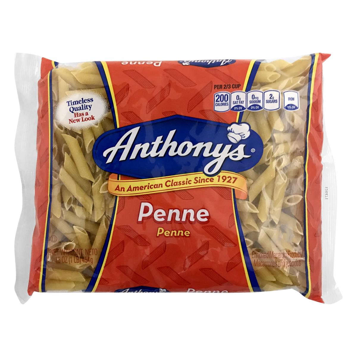 slide 1 of 1, Anthony's Penne Rigate, 16 oz