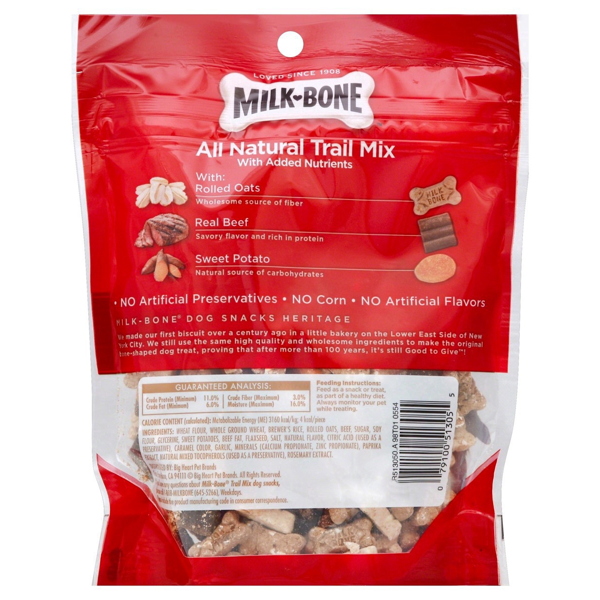 slide 20 of 45, Milk-Bone Trail Mix With Real Beef & Sweet Potato, Crunchy & Chewy Dog Treats, 9 Oz., 9 oz