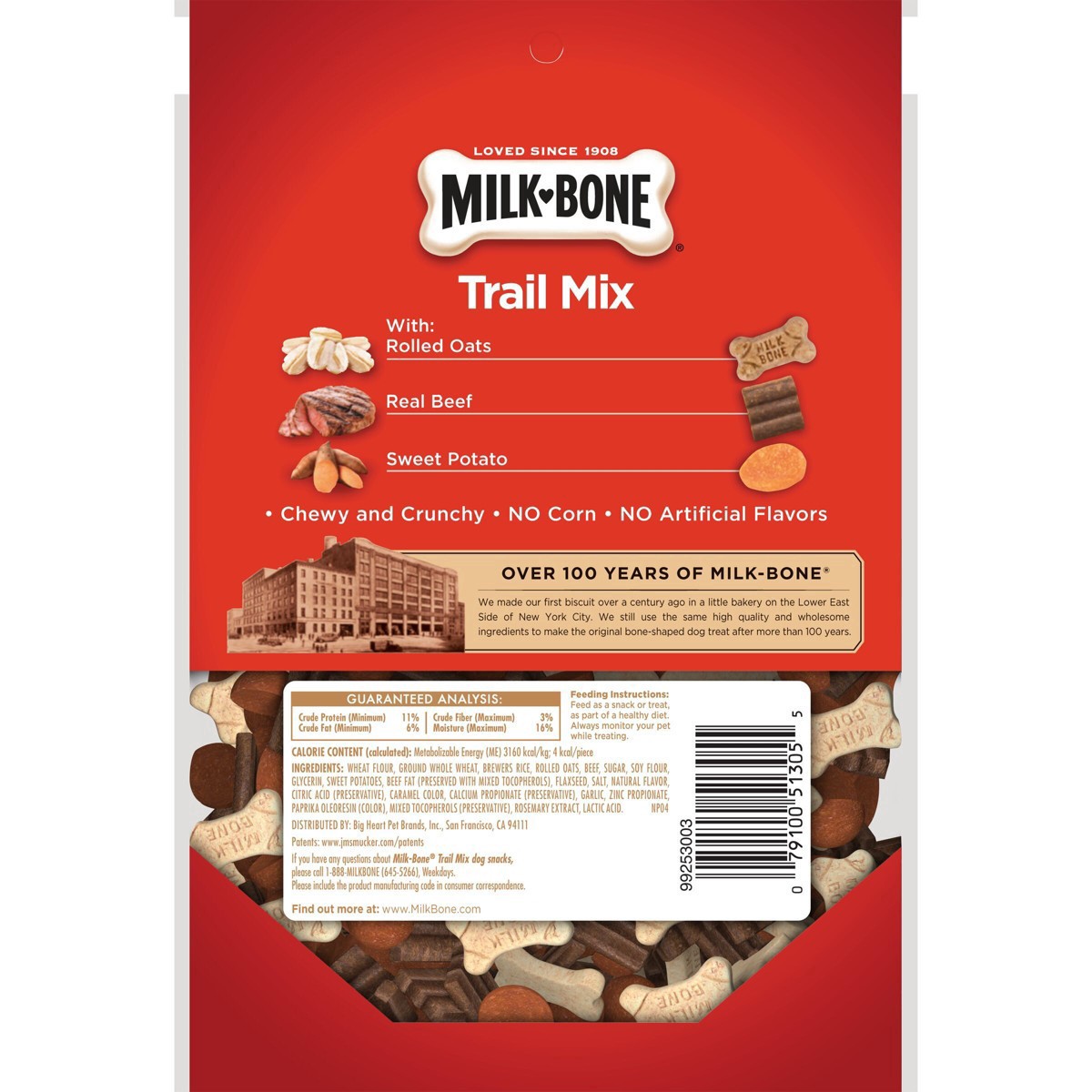 slide 40 of 45, Milk-Bone Trail Mix With Real Beef & Sweet Potato, Crunchy & Chewy Dog Treats, 9 Oz., 9 oz