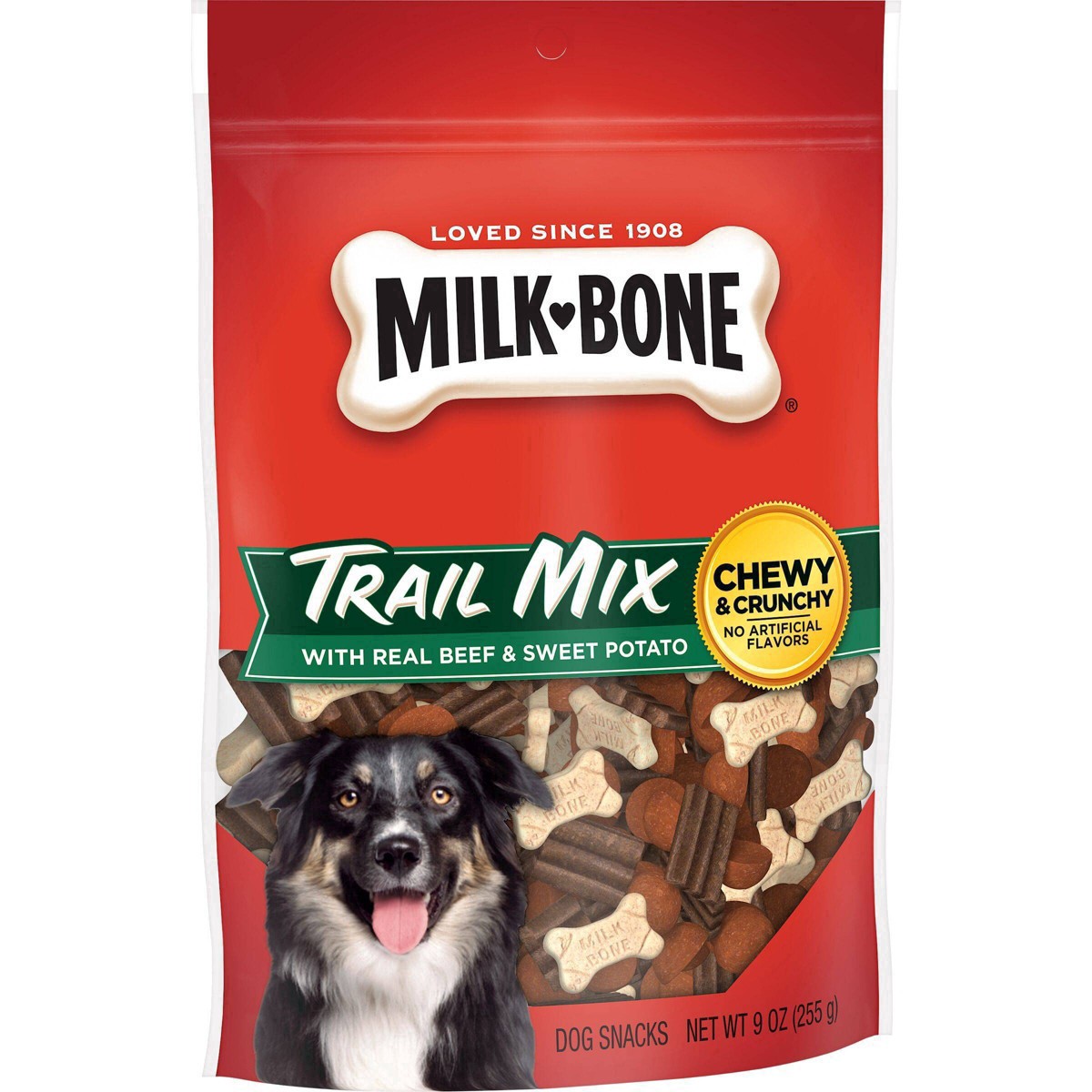 slide 35 of 45, Milk-Bone Trail Mix With Real Beef & Sweet Potato, Crunchy & Chewy Dog Treats, 9 Oz., 9 oz