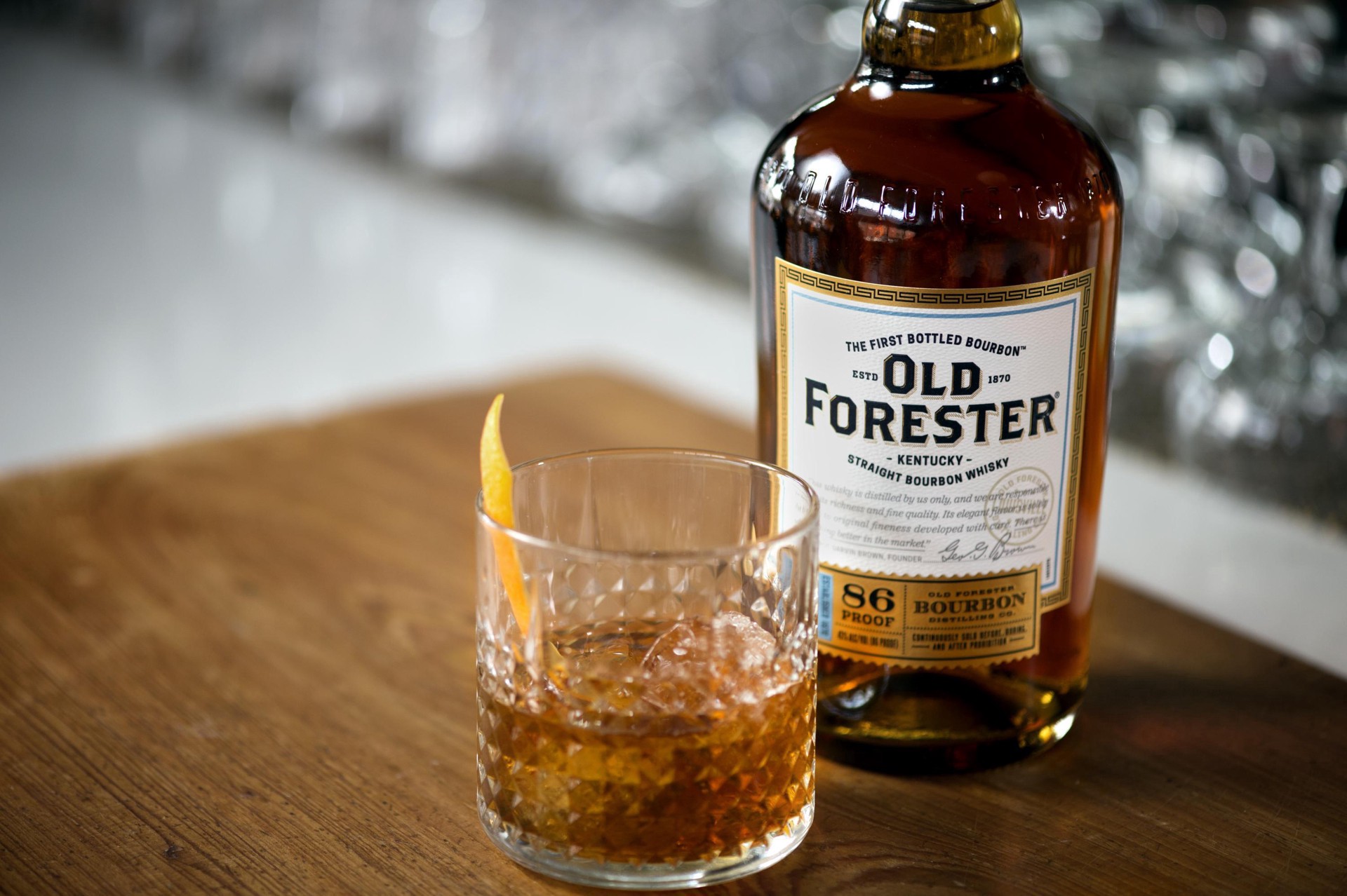 slide 5 of 5, Old Forester, 50 ml