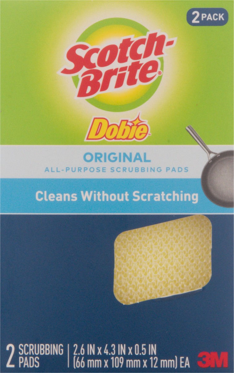 slide 2 of 9, Scotch-Brite Dobie Original All Purpose 2 Pack Scrubbing Pads 2 Pack 2 ea, 2 ct