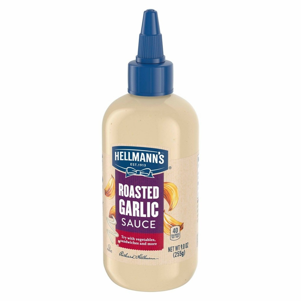 slide 4 of 8, Hellmann's Sauce Roasted Garlic, 9 oz, 9 oz