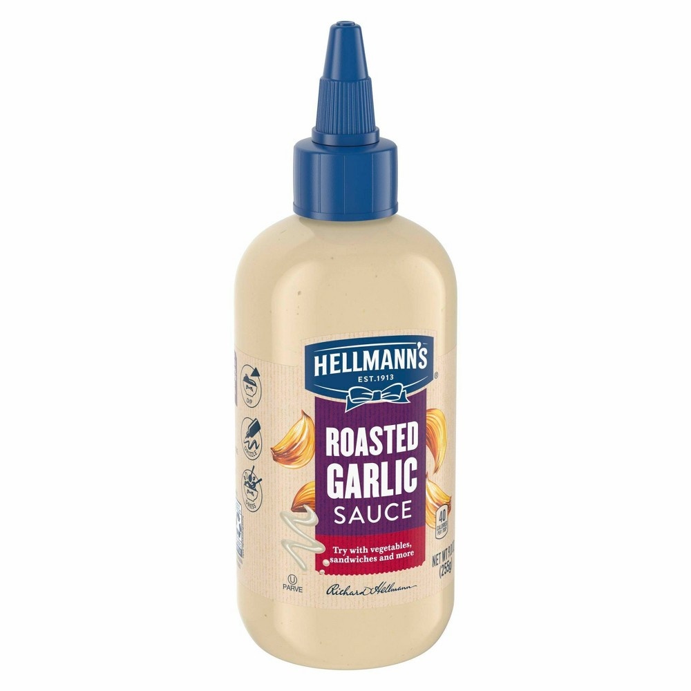 slide 7 of 8, Hellmann's Sauce Roasted Garlic, 9 oz, 9 oz