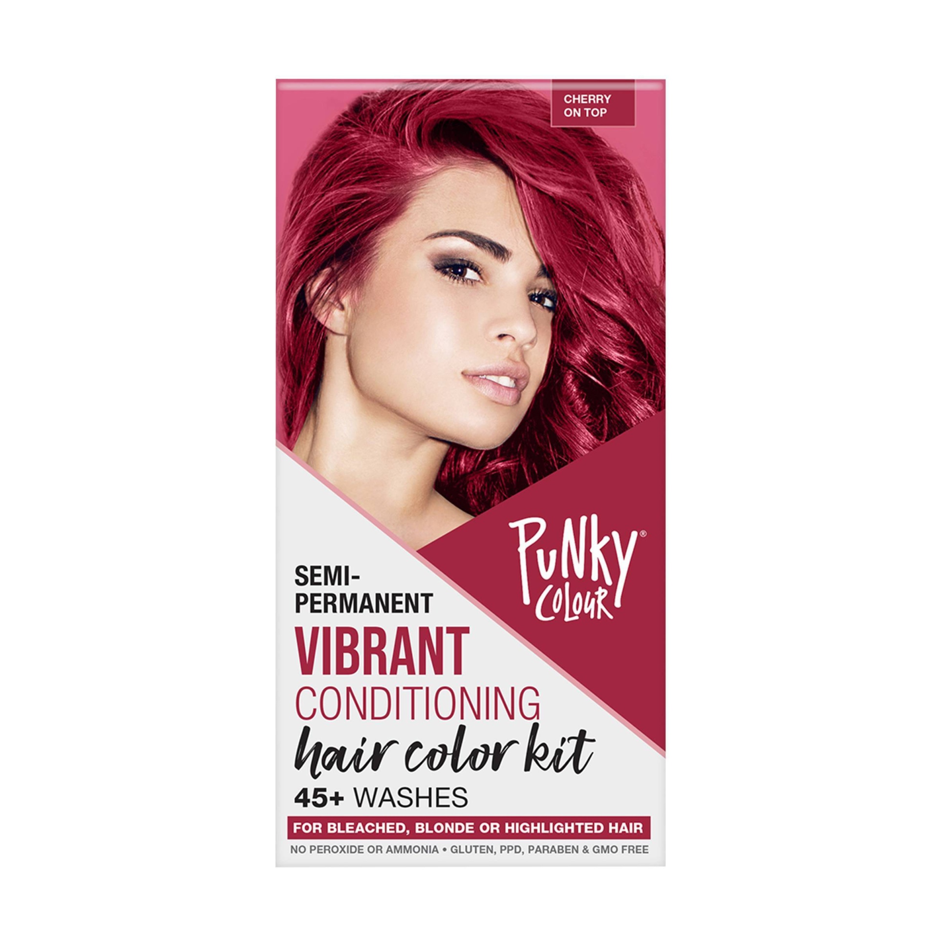 slide 1 of 3, Punky Colour Semi-Permanent Hair Color Kit - Cherry On Top - 3.5oz, 3.5 fl oz