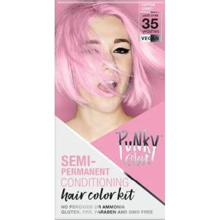 slide 1 of 4, Punky Colour Semi-Permanent Hair Color Kit - Cotton Candy - 3.5 fl oz, 3.5 fl oz