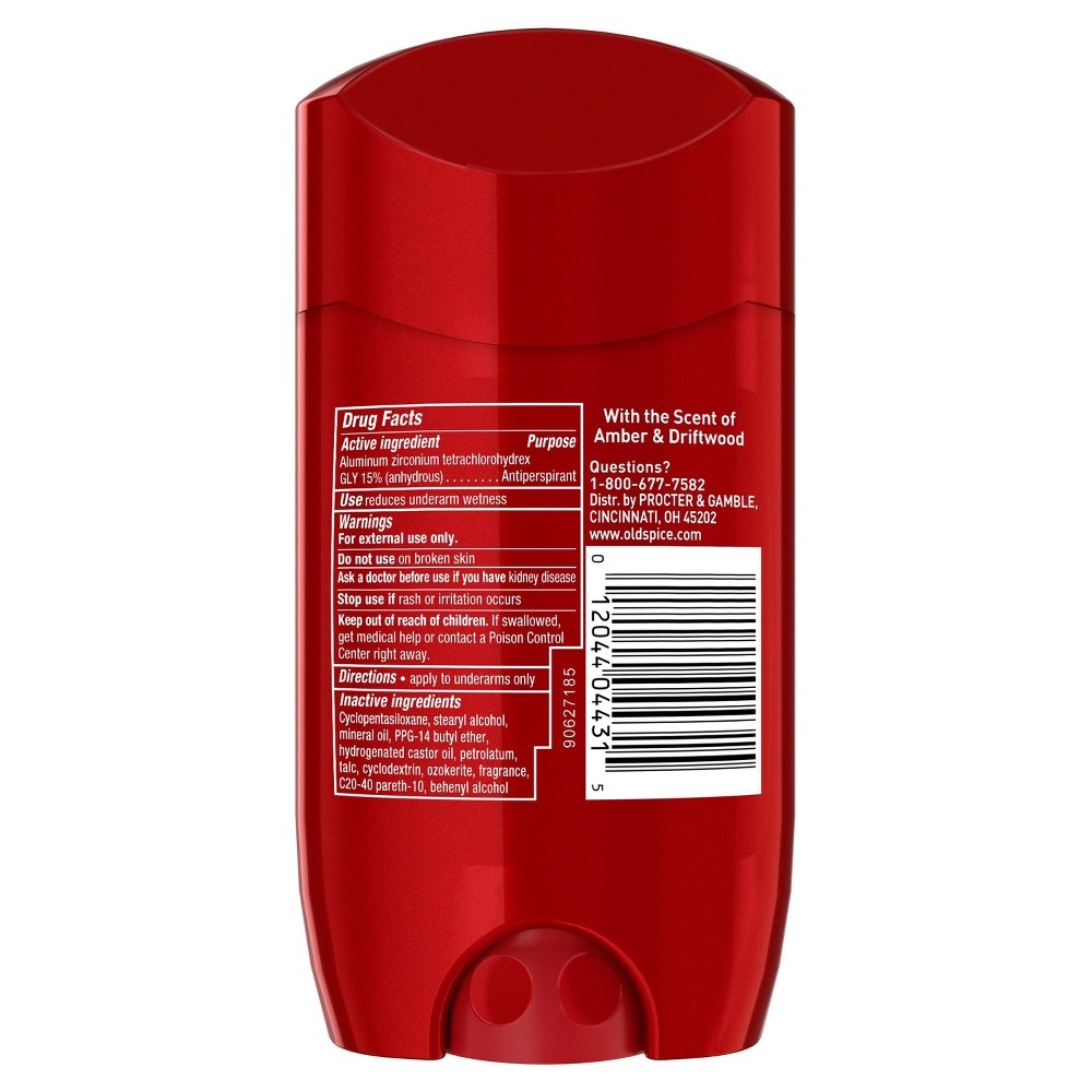 slide 5 of 6, Old Spice Antiperspirant & Deodorant Amber & Driftwood, 2.6 oz