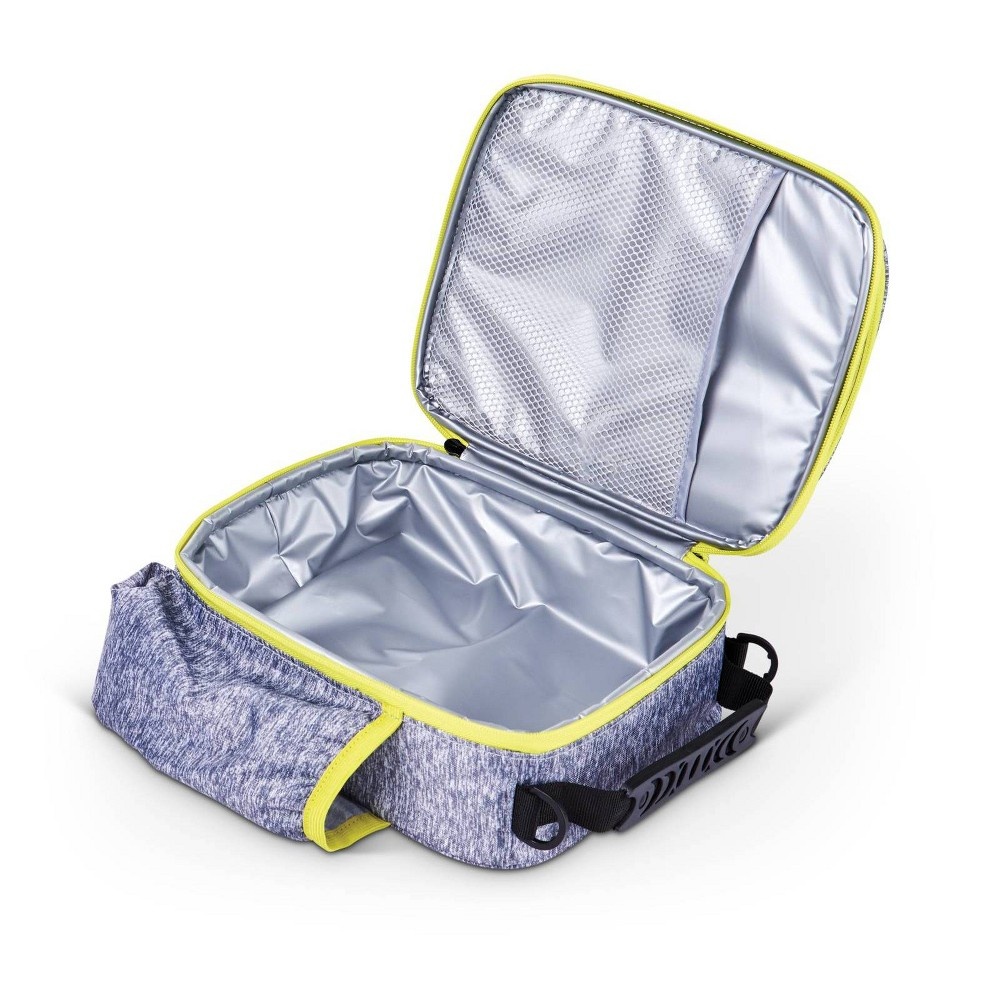 slide 10 of 14, Igloo Active Vertical Lunch Tote - Heather Gray/Volt Yellow, 1 ct