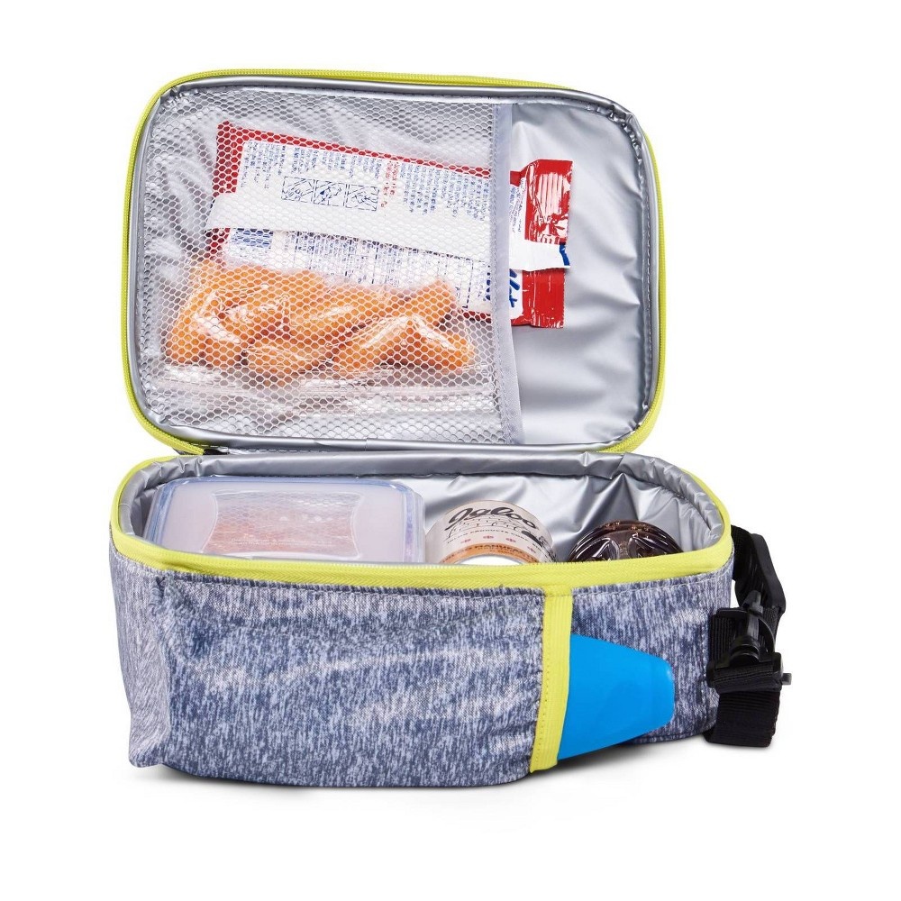 slide 13 of 14, Igloo Active Vertical Lunch Tote - Heather Gray/Volt Yellow, 1 ct