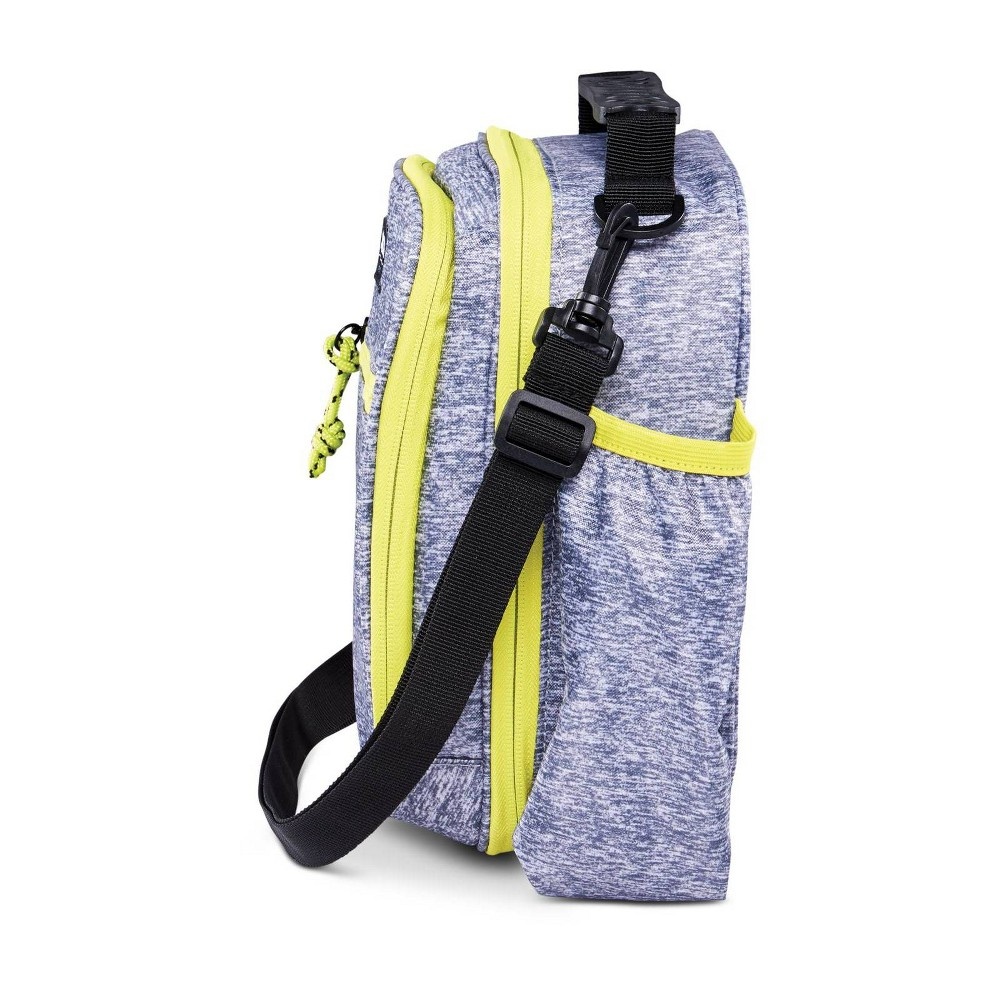 slide 12 of 14, Igloo Active Vertical Lunch Tote - Heather Gray/Volt Yellow, 1 ct