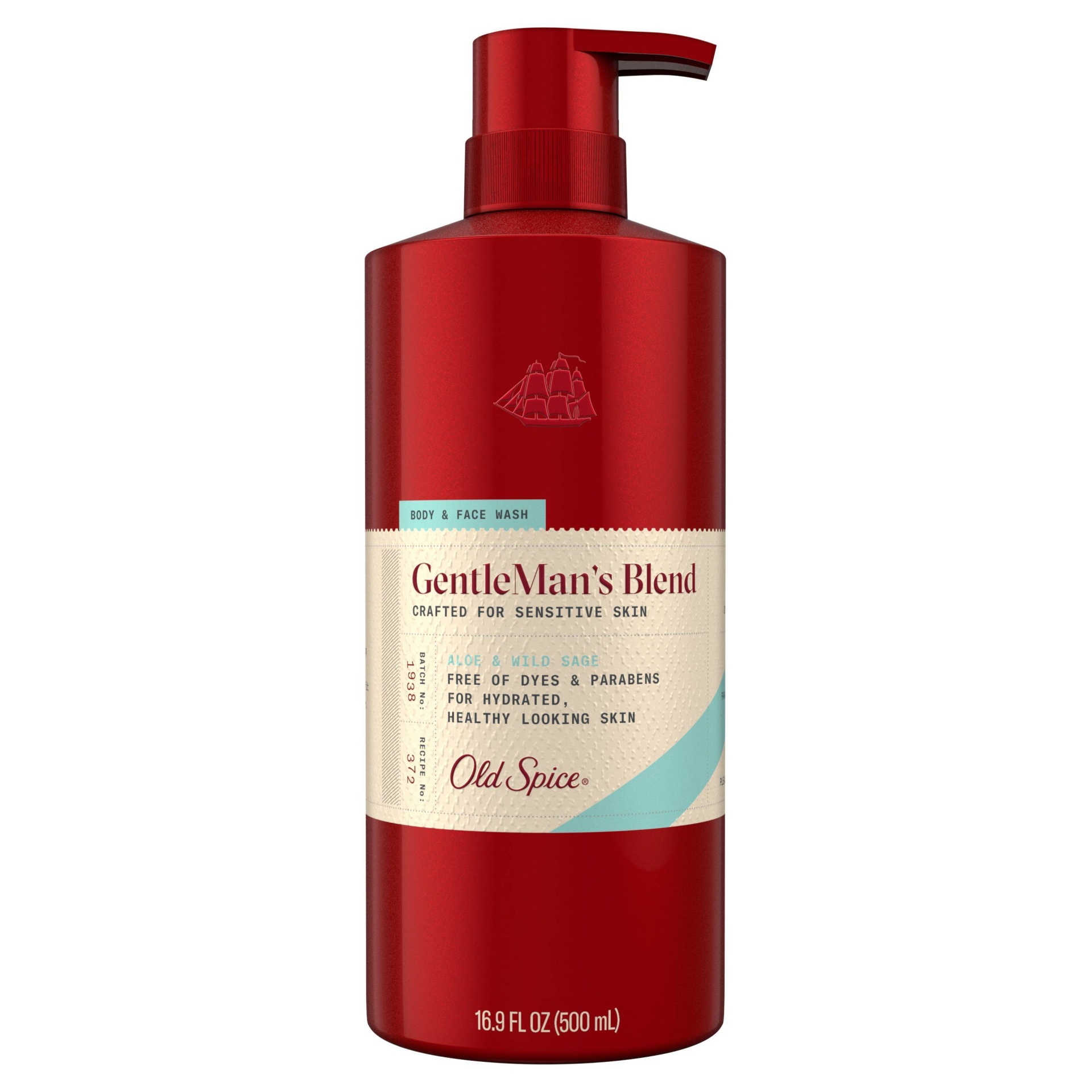 slide 1 of 2, Old Spice GentleMan's Blend Aloe & Wild Sage Body & Face Wash, 16.9 fl oz