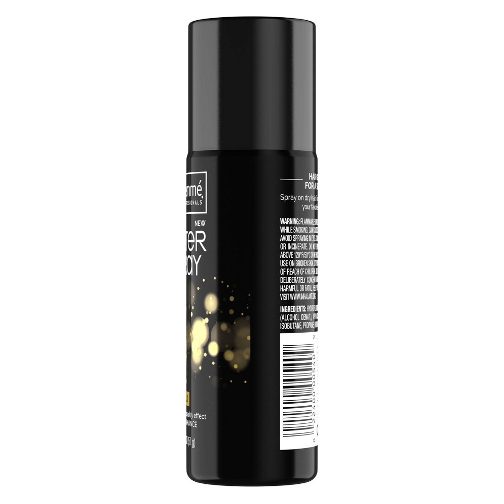 slide 5 of 7, TRESemmé Glitter Hair Spray - Gold, 1.8 oz