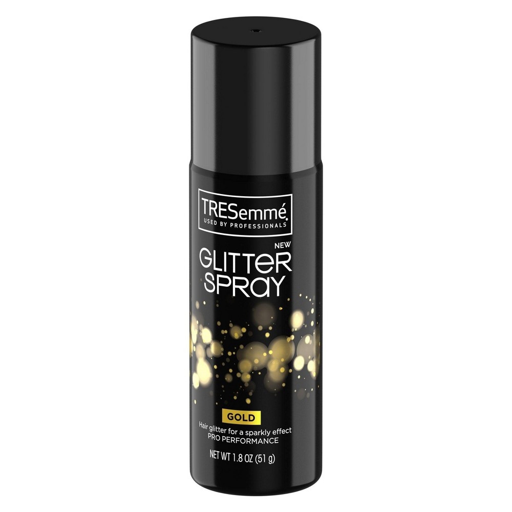 slide 3 of 7, TRESemmé Glitter Hair Spray - Gold, 1.8 oz