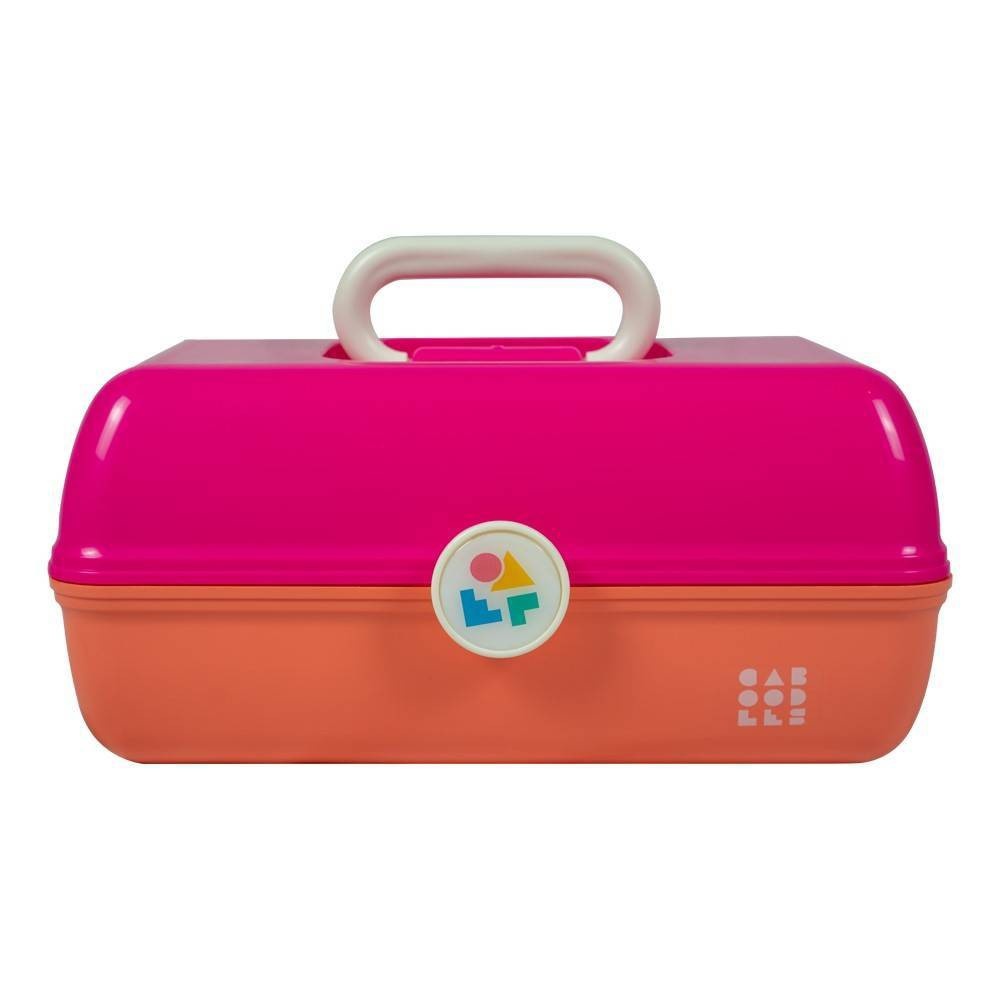 slide 1 of 2, Caboodles On the Go Girl Hot Pink Over Sherbert, 1 ct