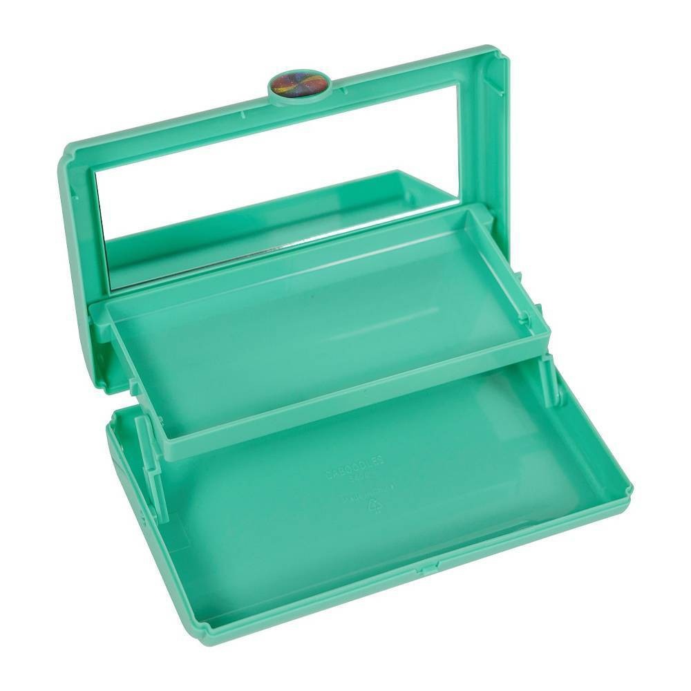 slide 2 of 2, Caboodles On the Go Girl Makeup Bag - Lilac Over Mint, 1 ct