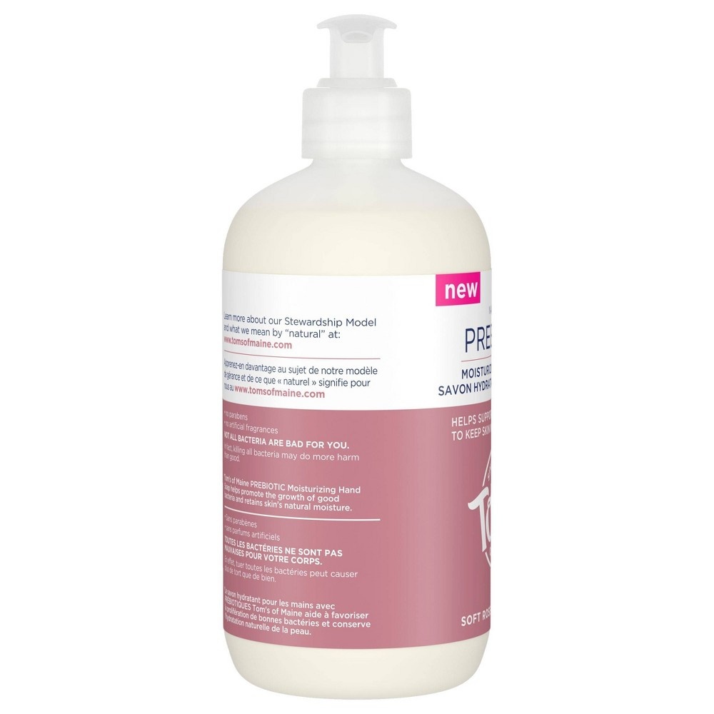 slide 2 of 4, Tom's of Maine Prebiotic Soft Rose Hand Soap, 12 fl oz